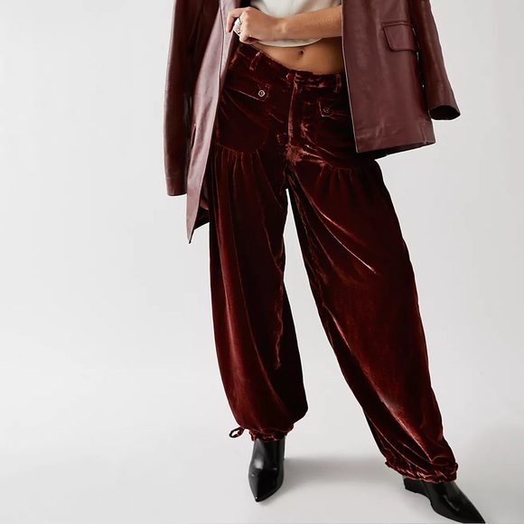 Free People Pants - Free People Lotus Velvet Pants Size 27